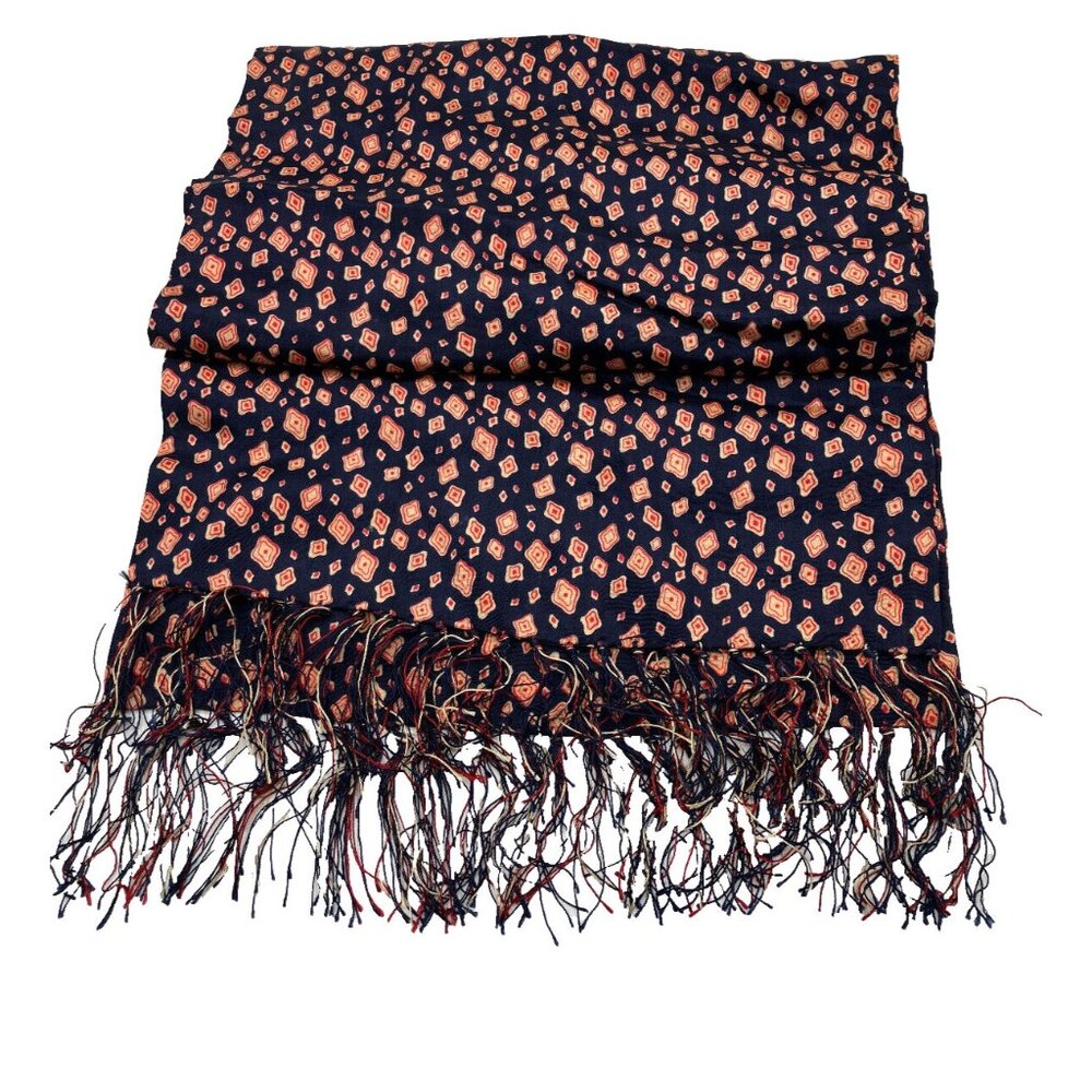 Vintage 20s 30s Lord & Taylor Man's Shop Silk Scarf Deco Print Mens